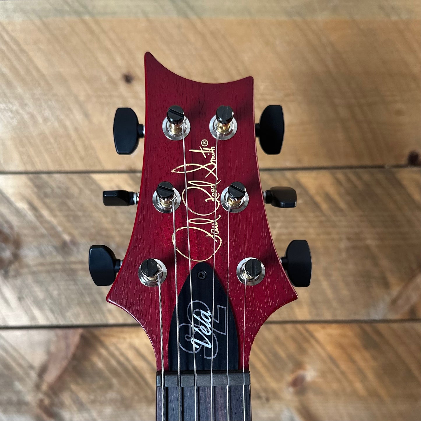 PRS S2 Vela Semi-Hollow HHT Quimper Edition – Vintage Cherry Satin Nitro USA Electric Guitar S2088910