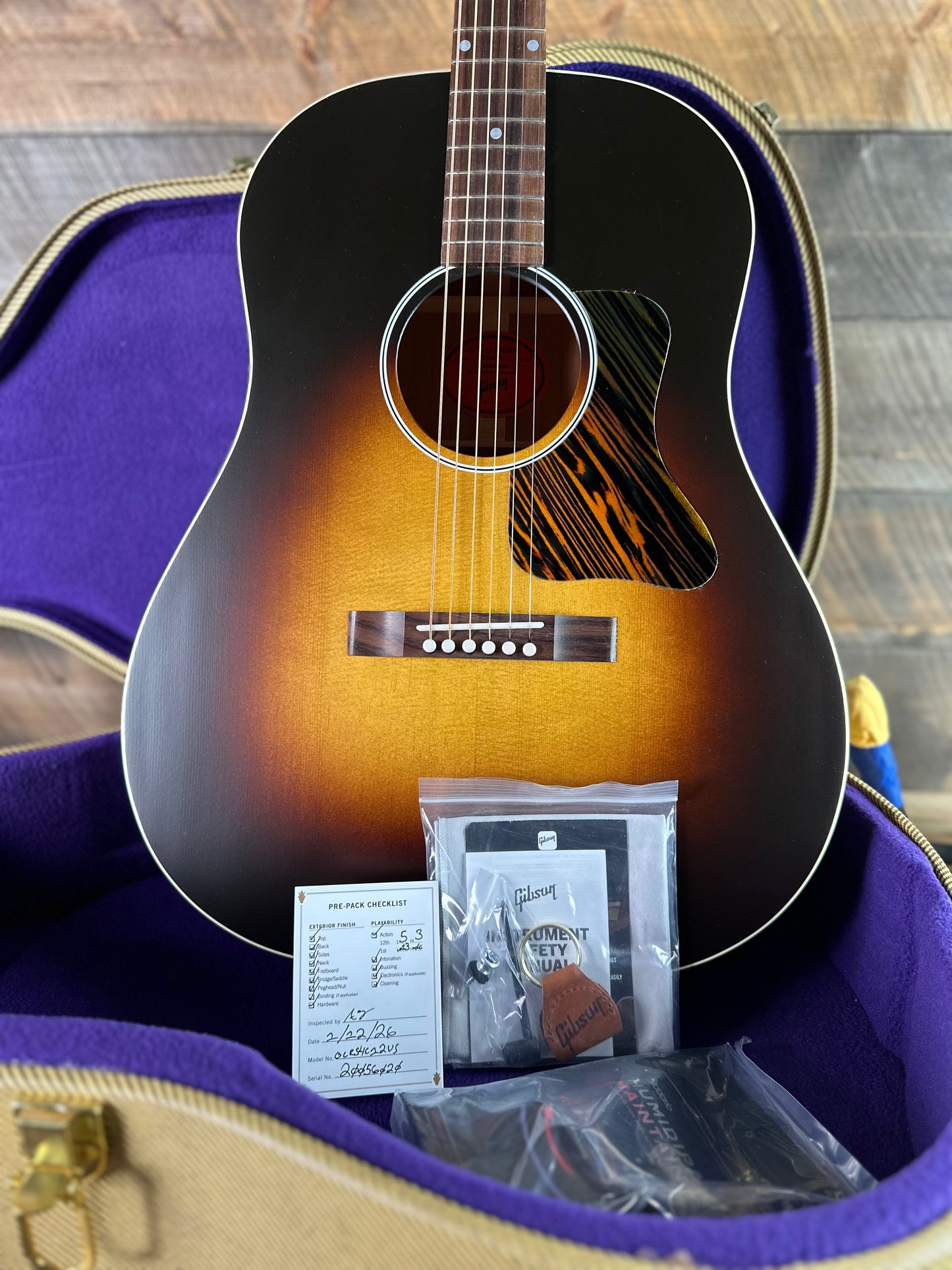 Gibson J-45 Century 12-Fret Acoustic - Vintage Sunburst  20056020