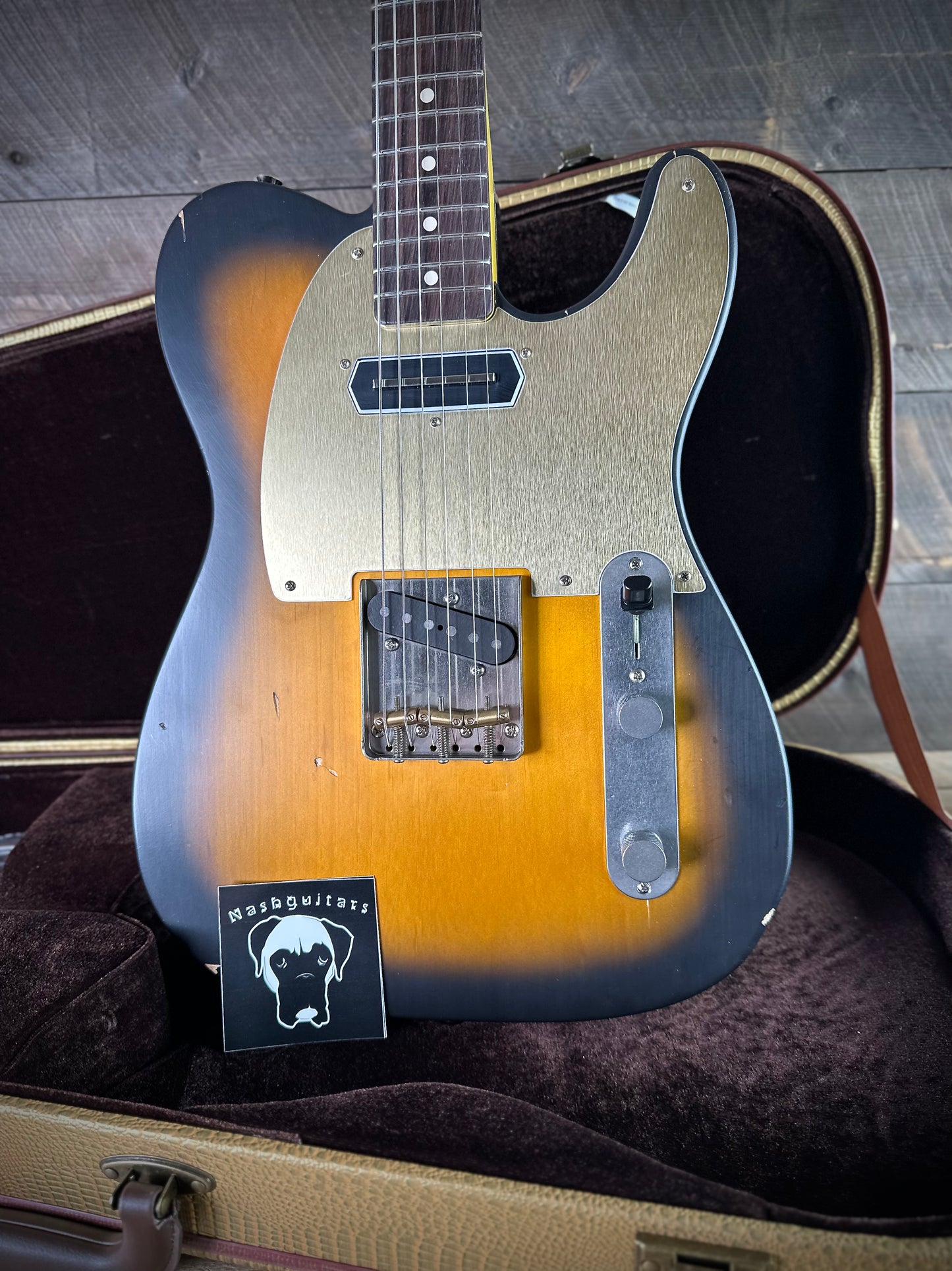Nashguitars T-63 Charlie Christian Neck Pickup Light Aged - 2 Tone Burst