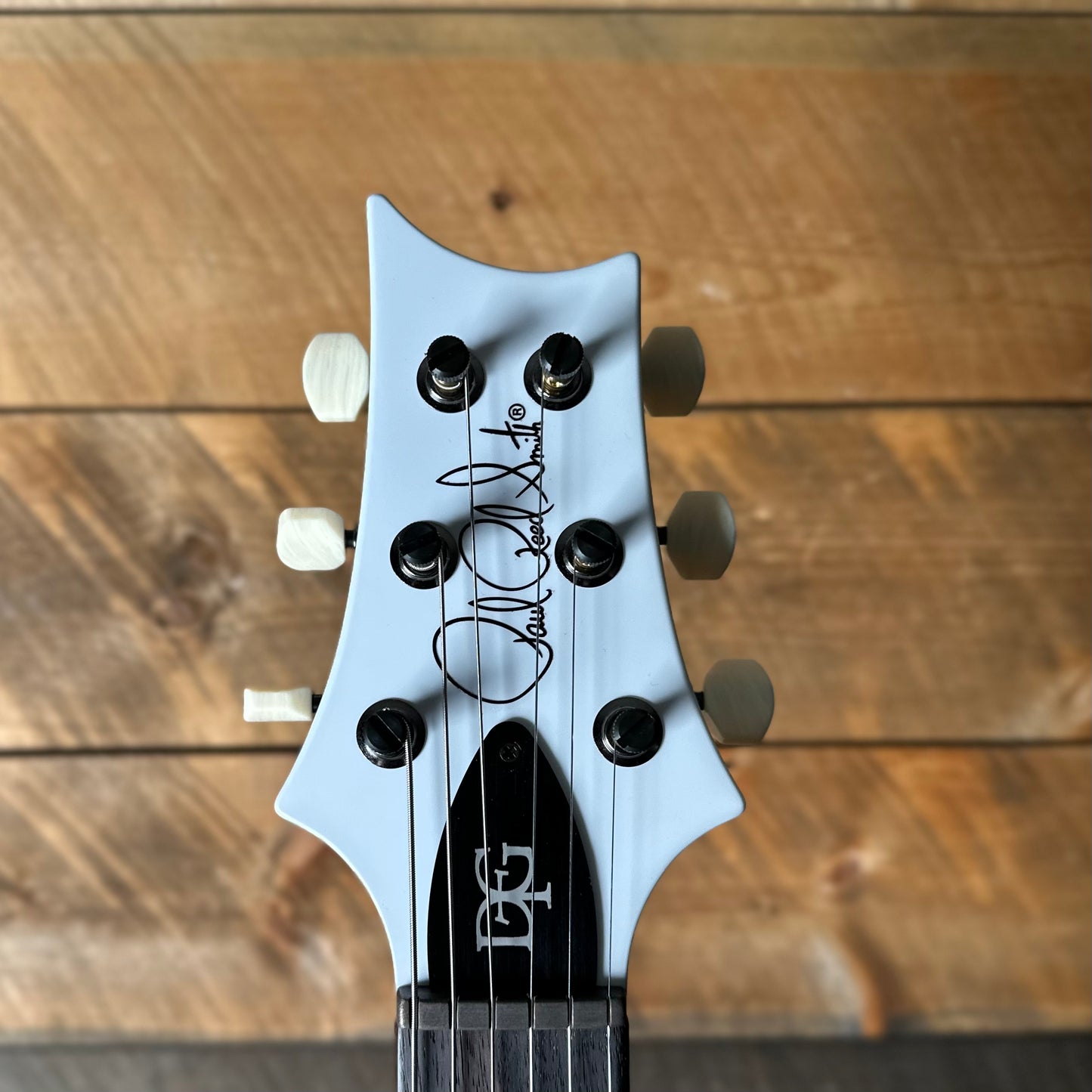 PRS Wood Library DGT Semi-Hollow David Grissom Signature, Flamed Maple 10-Top, Smoked Black Hardware - Satin Charcoal Burst W/White Back?!