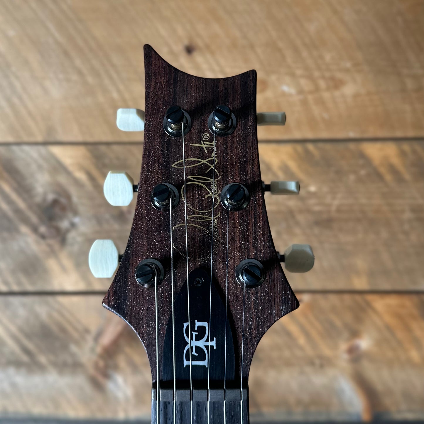 PRS Wood Library DGT Semi-Hollow David Grissom Signature , Rosewood Neck!, Flamed Maple 10-Top, Smoked Black Hardware - Satin Livingston Lemondrop 418144