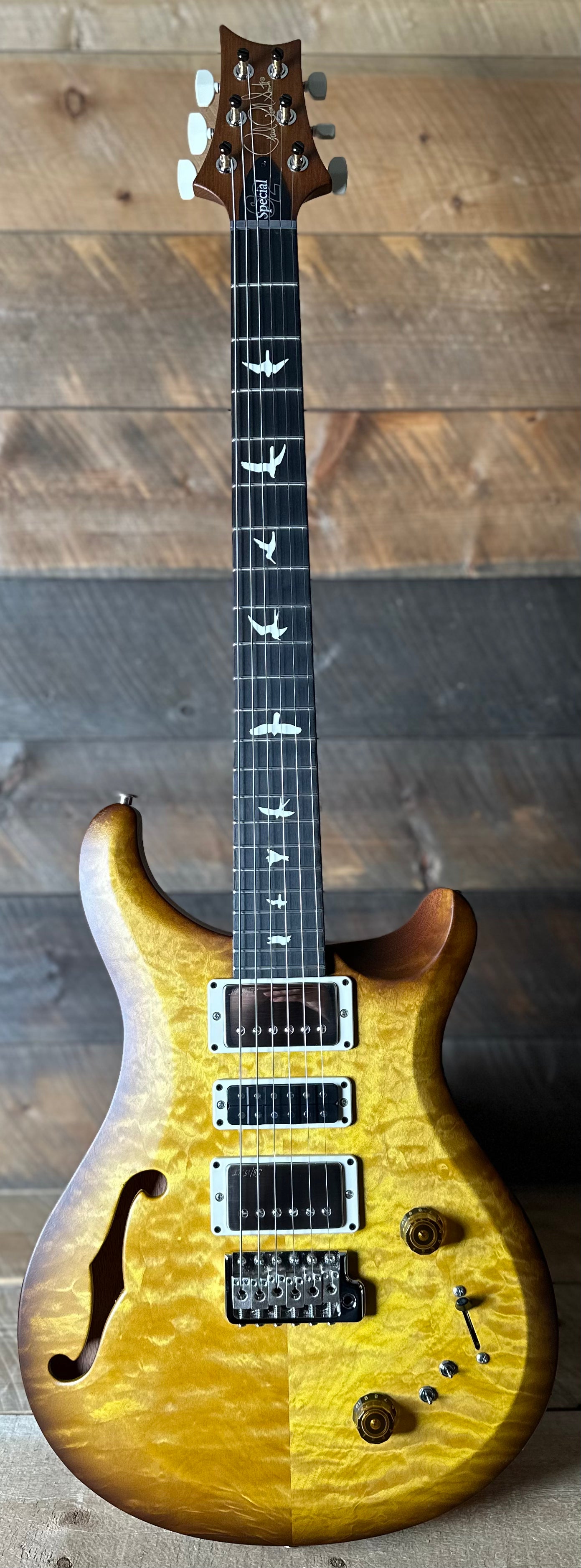 PRS S2 Wood Library Special Semi-Hollow Quilted Top - Livingston Lemondrop S2085514