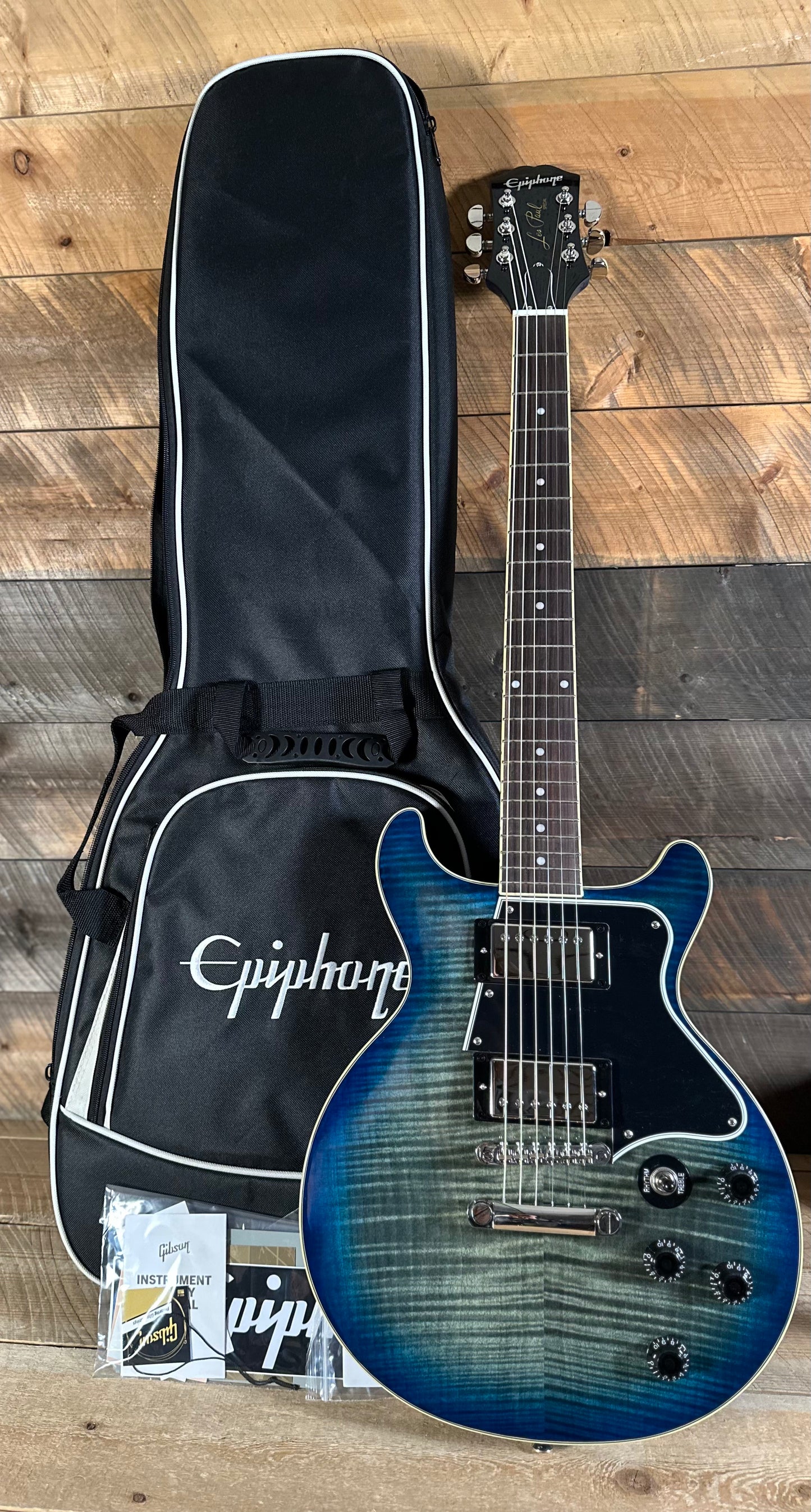 Epiphone Les Paul Special Double Cut Figured - Ocean Water 26061530335