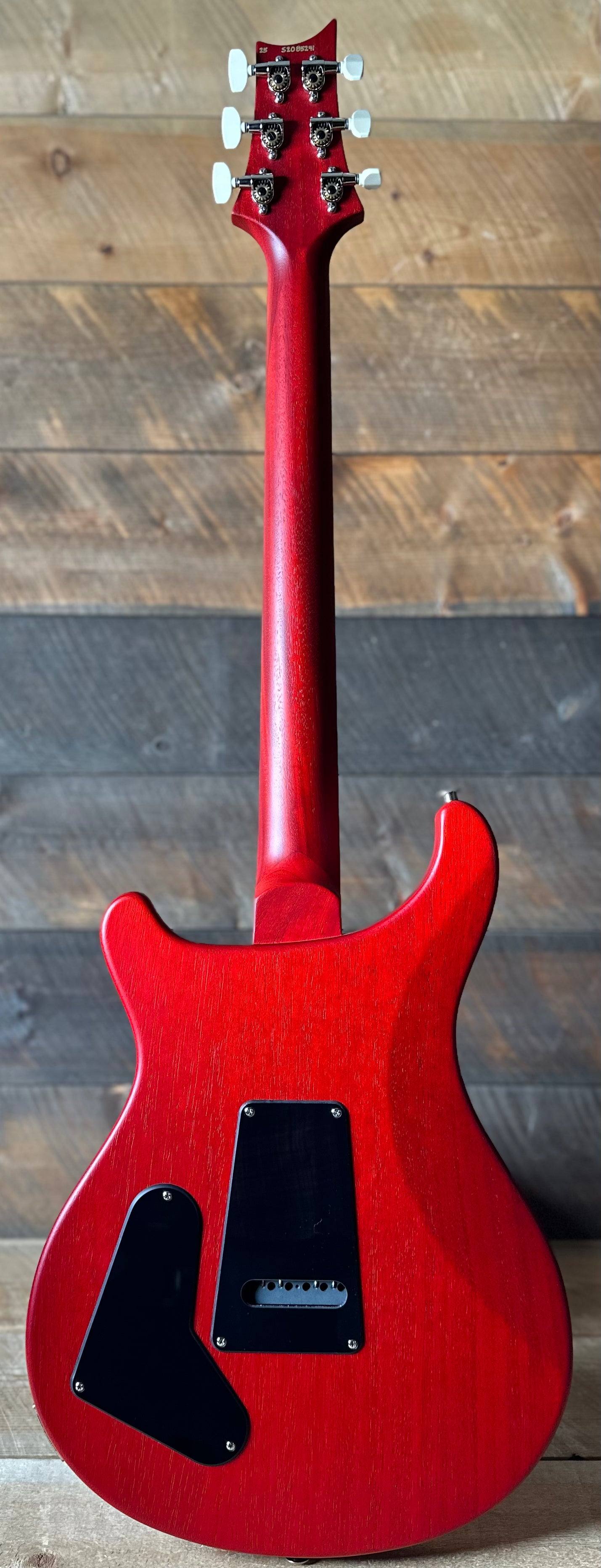 PRS S2 Wood Library Special Semi-Hollow Quilted Top - Satin Faded Grey Black Cherry Burst S2085241