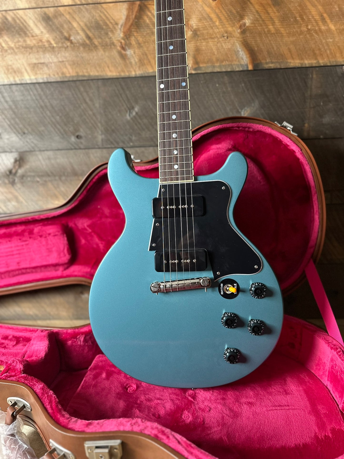 Epiphone Inspired By Gibson Custom 1960 Les Paul Special DC - RARE!* Pelham Blue 24121524056