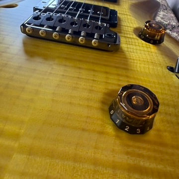 PRS Wood Library Custom 24 Fatback Semi-Hollow McCarty III Pickups Ebony Fretboard Satin Livingston Lemondrop Finish Stained Maple Neck 423673