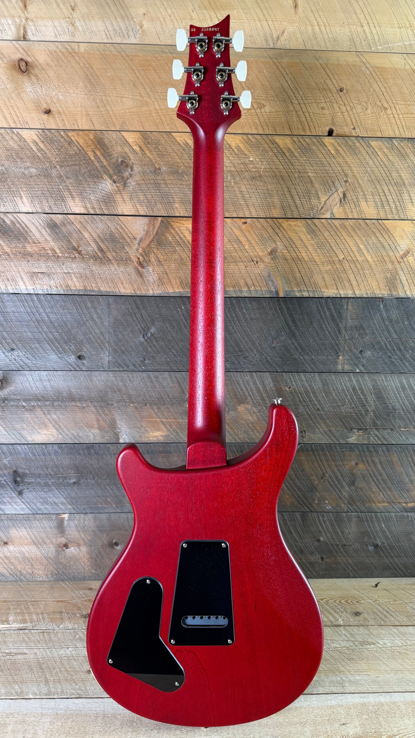 PRS S2 Wood Library Special Semi-Hollow Quilted Top Ebony Fretboard Satin Bonnie Pink Cherry Burst  S2088417