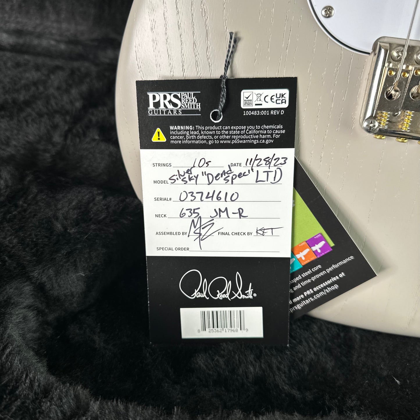 Used PRS Silver Sky John Mayer Signature "Dead Spec" - Moc Sand Satin