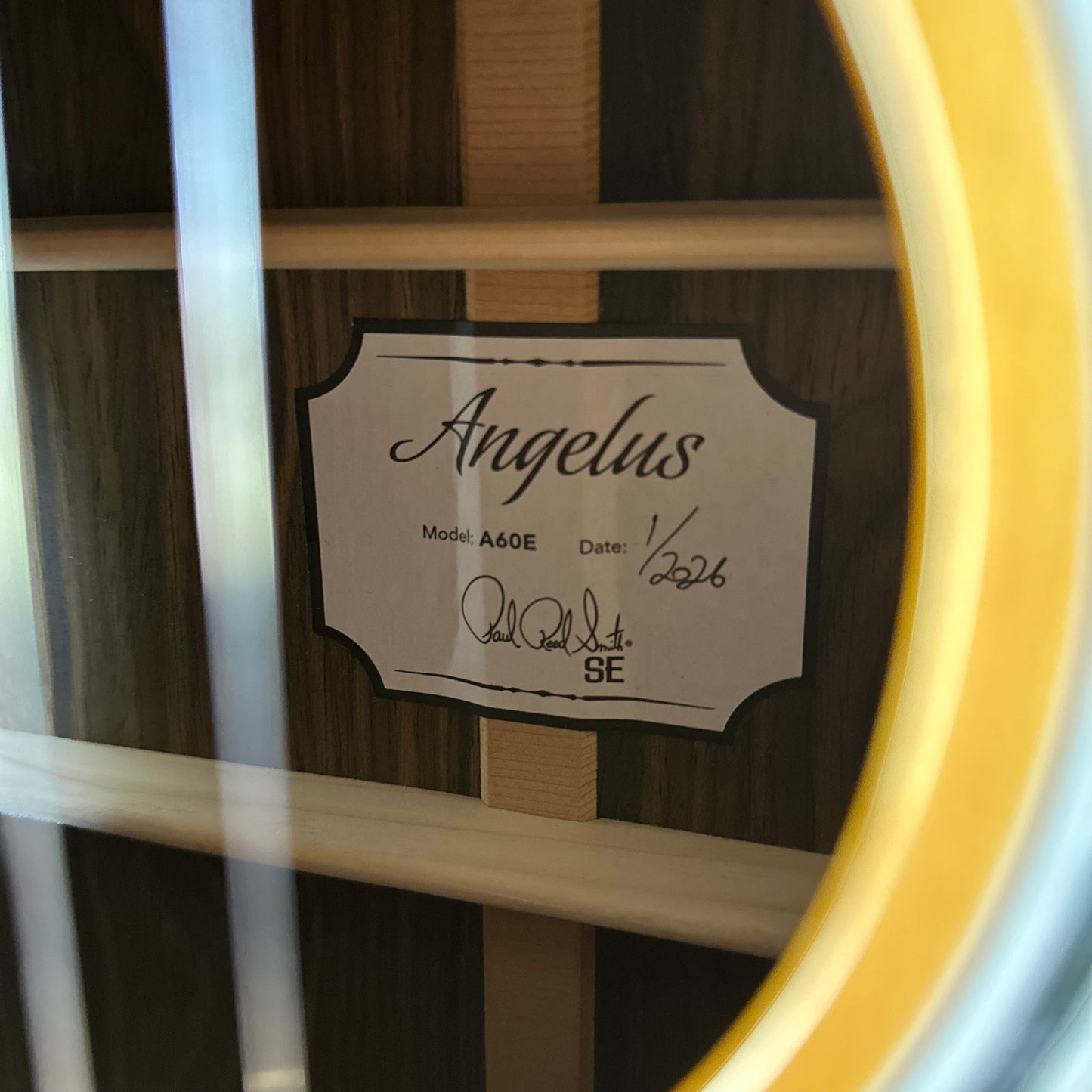 *PRS Roadshow Demo* PRS SE Angelus 60 A60E Acoustic Electric - Natural