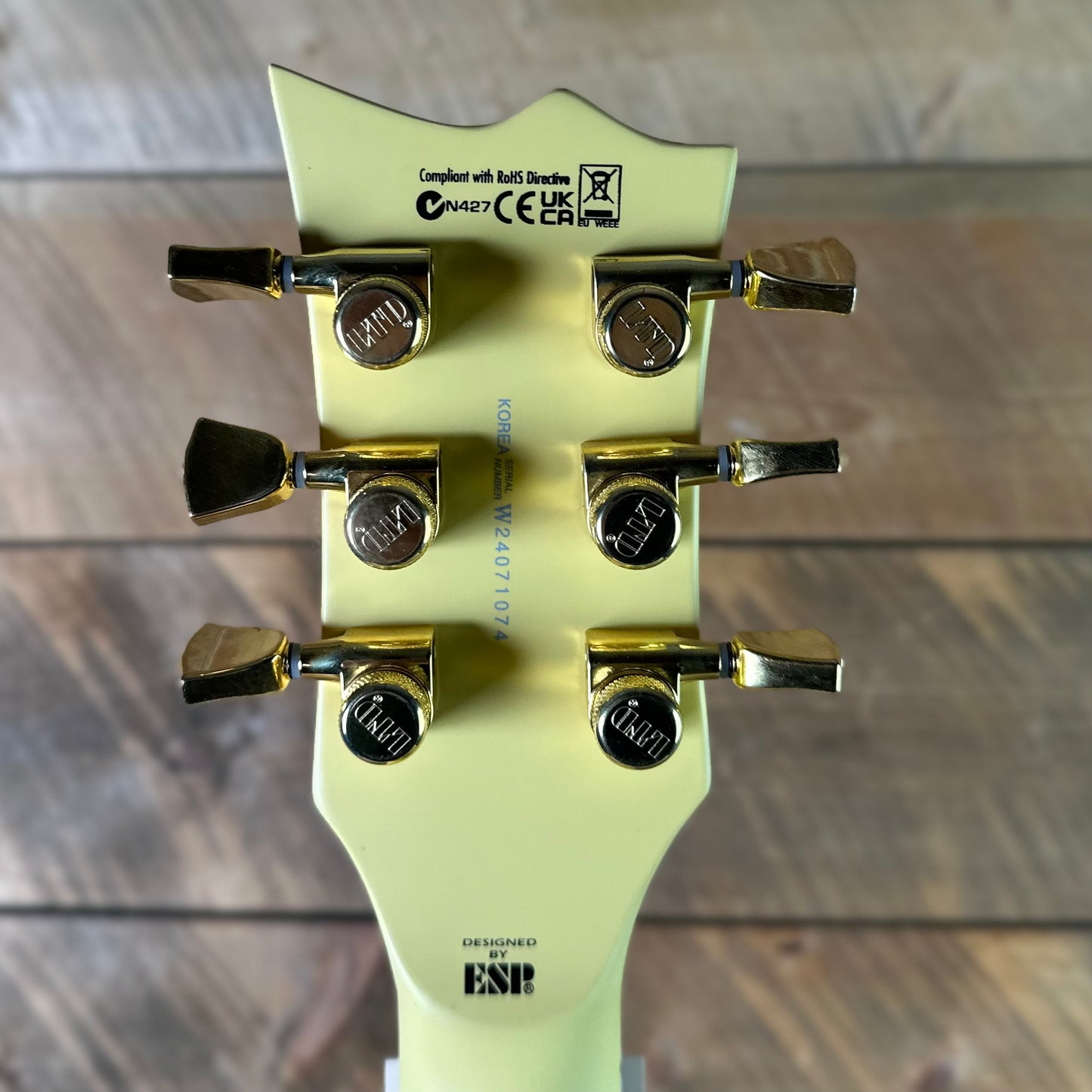 Used ESP LTD. EC-1000T CTM - Vintage Gold W/Hardshell Case
