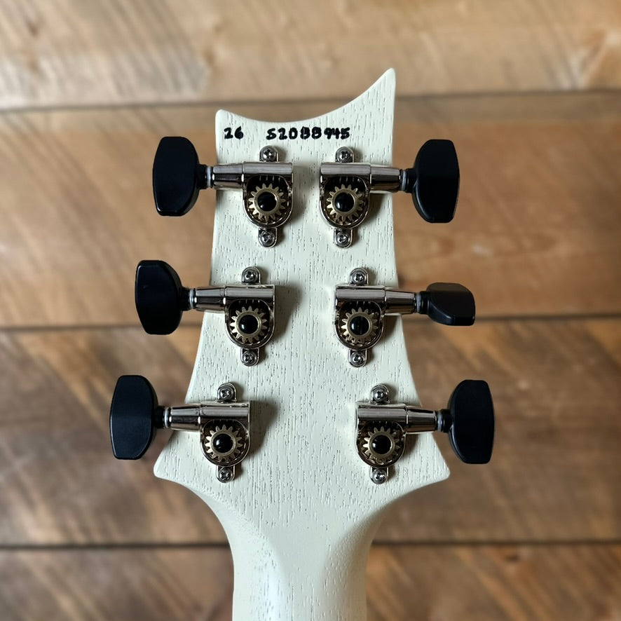PRS S2 Vela Semi-Hollow HHT Quimper Edition – Antique White Satin Nitro USA Electric Guitar S2088945