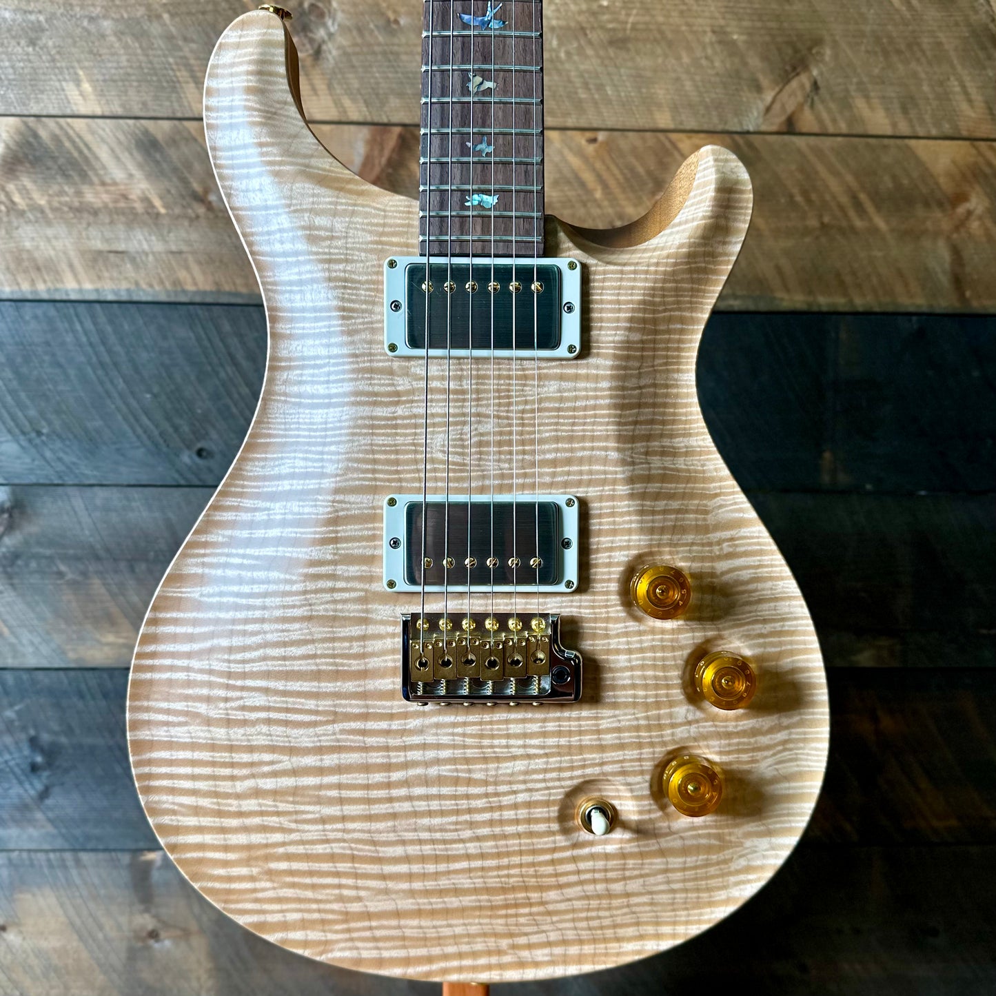 PRS DGT David Grissom Signature Wood Library ONE PIECE TOP!! Flame Maple 10 Top, Brazilian Rosewood FB -Natural 410965