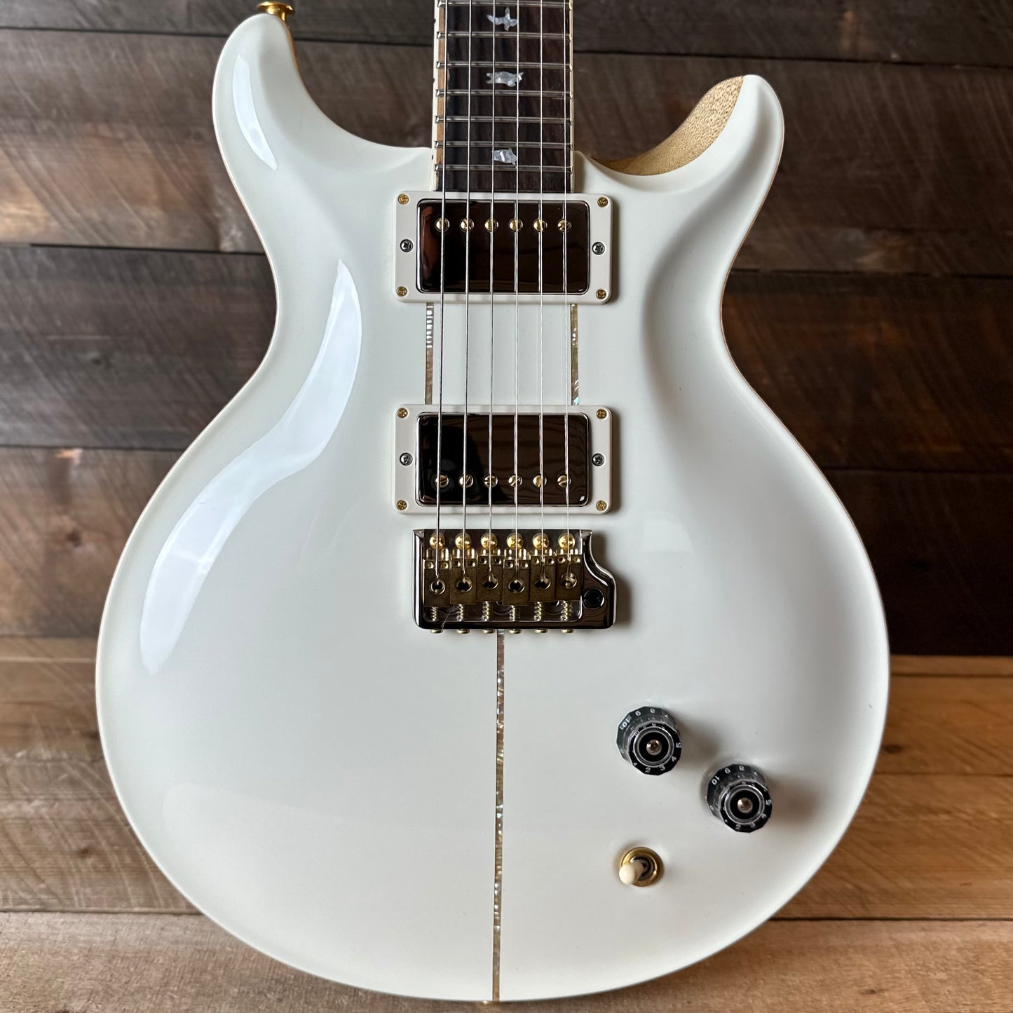PRS Wood Library Santana Retro Korina Back & Neck, Ziricote FB!! - Antique White Top W/Natural Back 418563