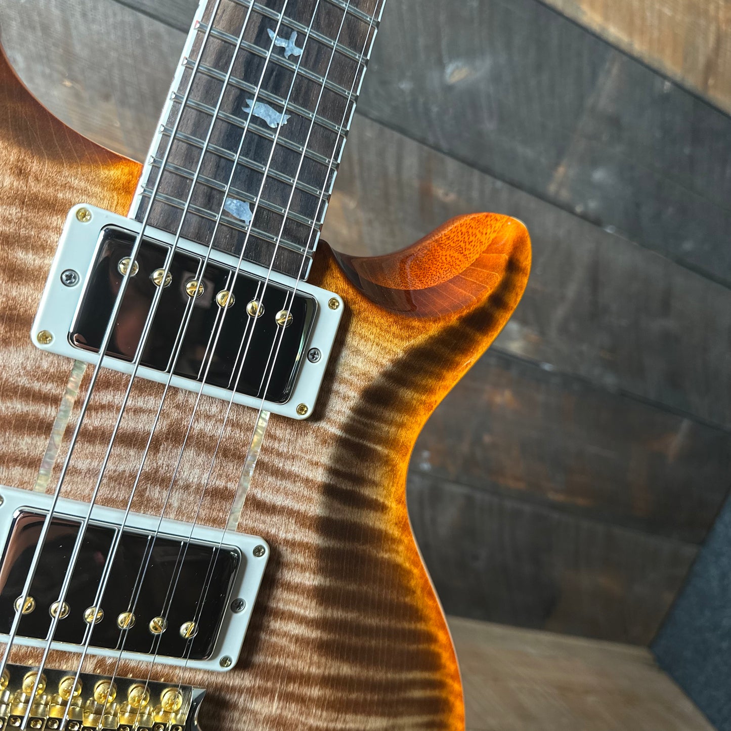 PRS Wood Library Santana Retro Korina Back & Neck, Ziricote FB!! - Autumn Sky 418562