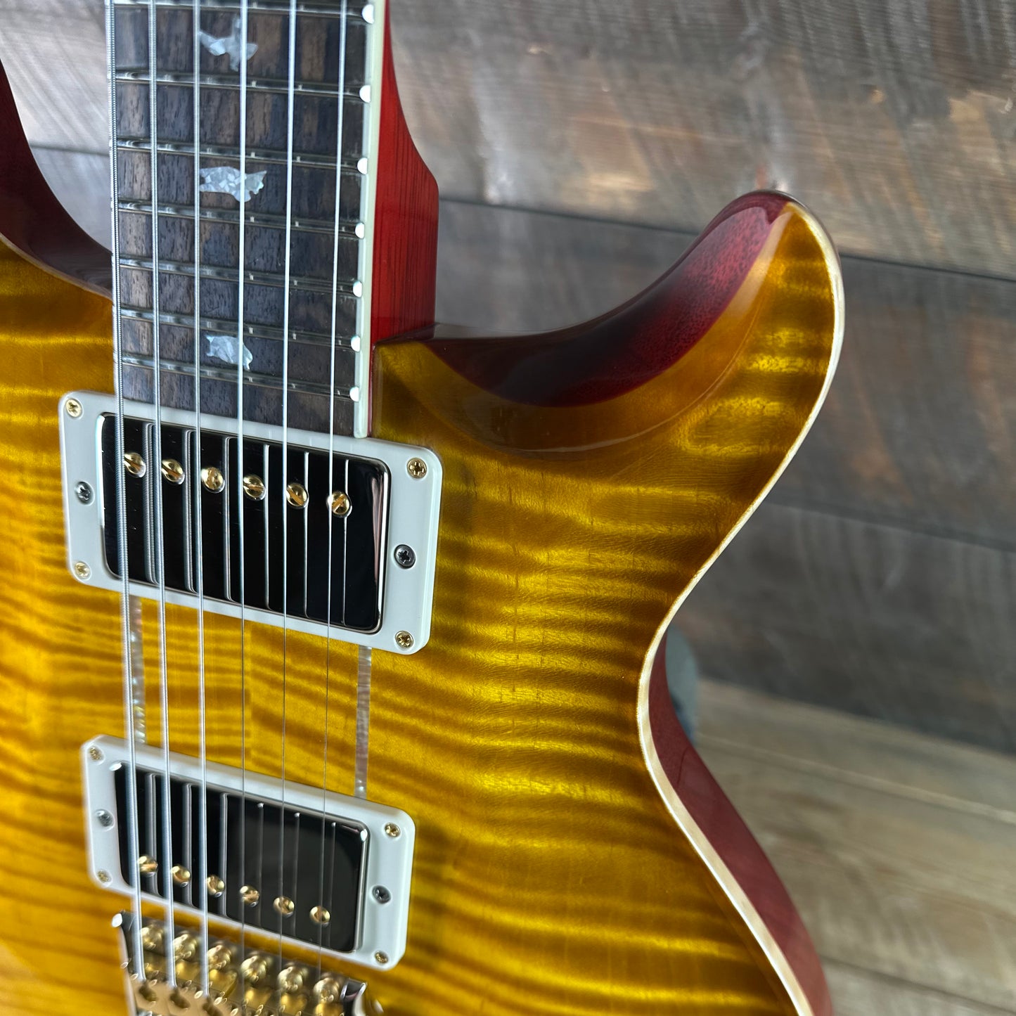 PRS Wood Library Santana Retro Flamed Maple 10 Top, Korina Back & Neck, Ziricote FB!! - McCarty Sunburst 419529