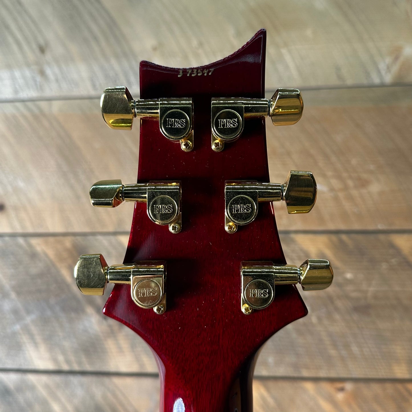 Used 2003 PRS Brazilian Custom 22, Artist Top, Hardtail, Gold Hardware - Dark Cherry Sunburst