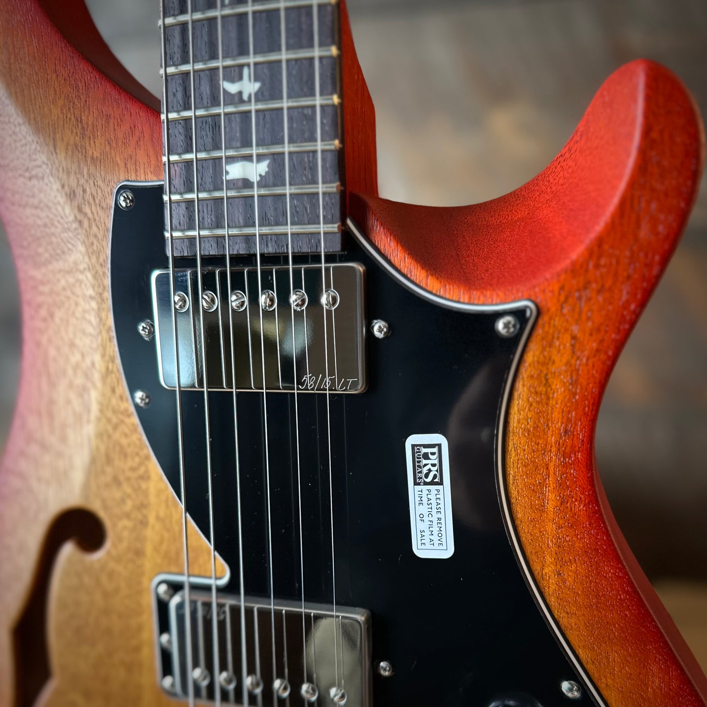 PRS S2 Vela Semi-Hollow HHT Quimper Edition – McCarty Sunburst Satin Nitro USA Electric Guitar S2089031