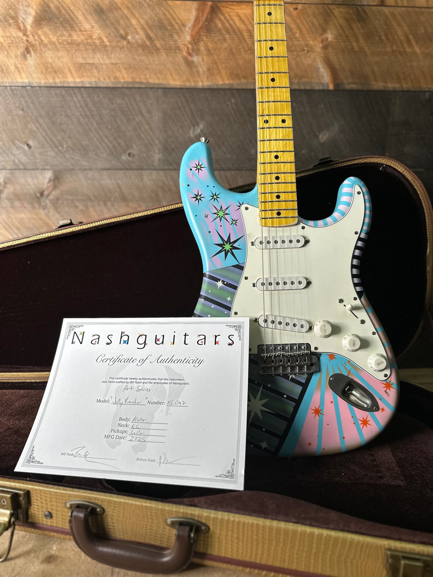 Nash S-63 Ash Body Light Aged - Art Series Jolly Rancher!! NG-6147