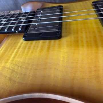 PRS Wood Library Custom 24 Fatback Semi-Hollow McCarty III Pickups Ebony Fretboard Satin Livingston Lemondrop Finish Stained Maple Neck 423673