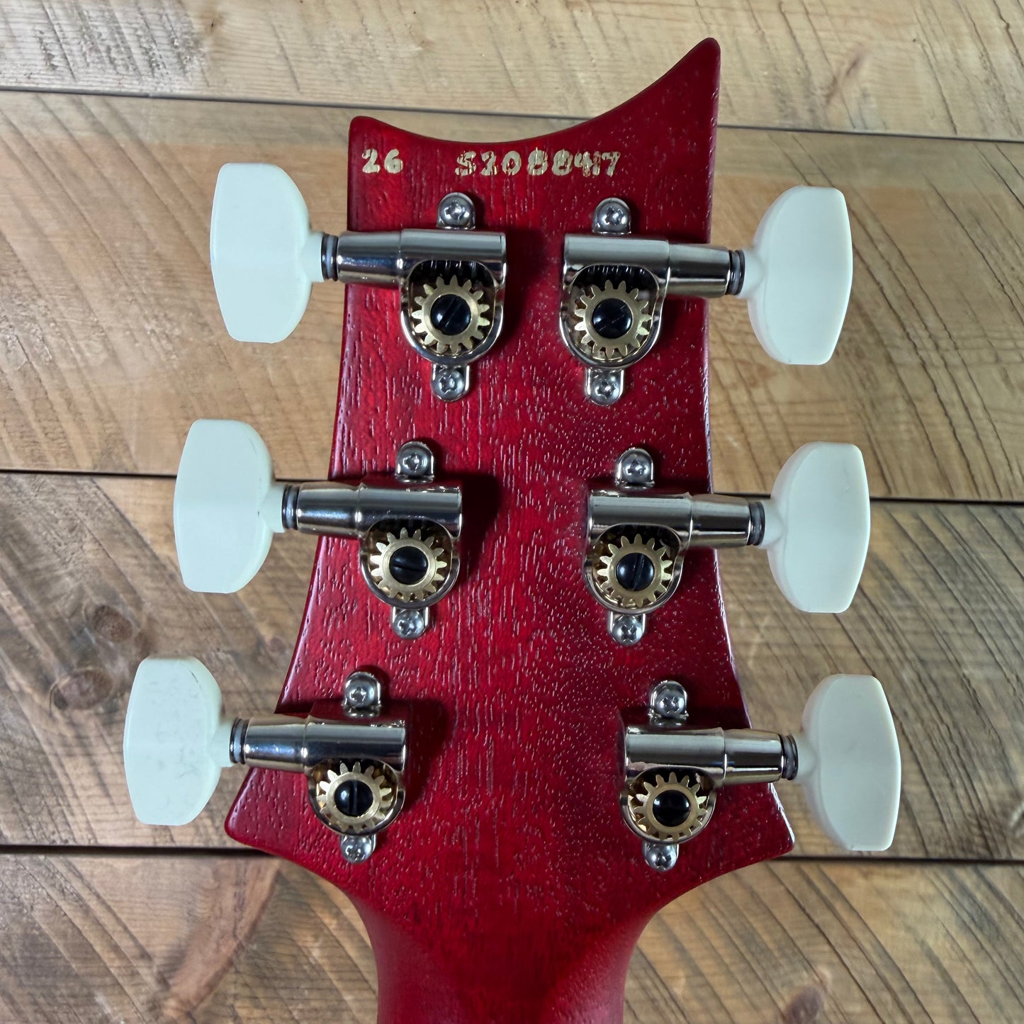PRS S2 Wood Library Special Semi-Hollow Quilted Top Ebony Fretboard Satin Bonnie Pink Cherry Burst  S2088417