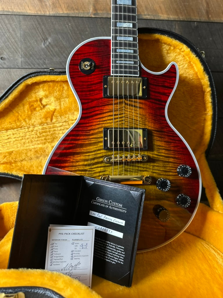 Used Gibson Custom Les Paul Axcess Custom Figured - Bengal Burst