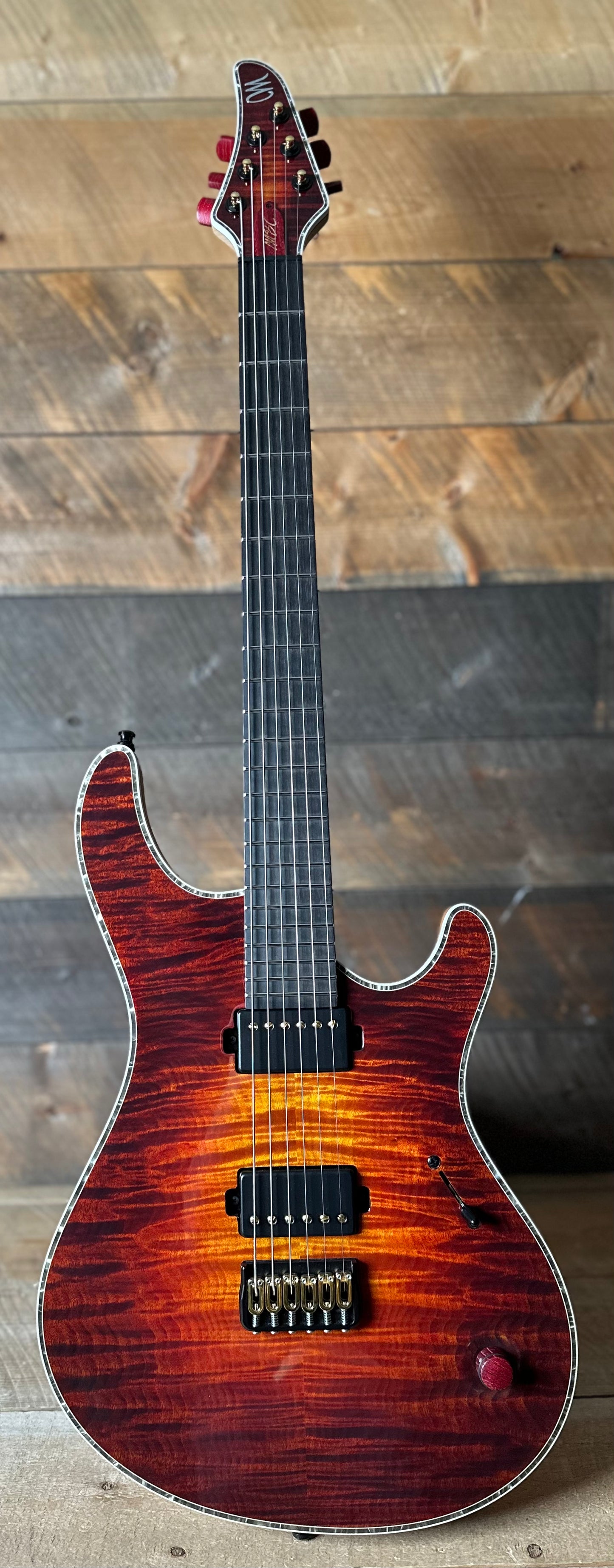 Used Mayones Regius BT 6 Quilted 4A Top - Dark Lava Burst!