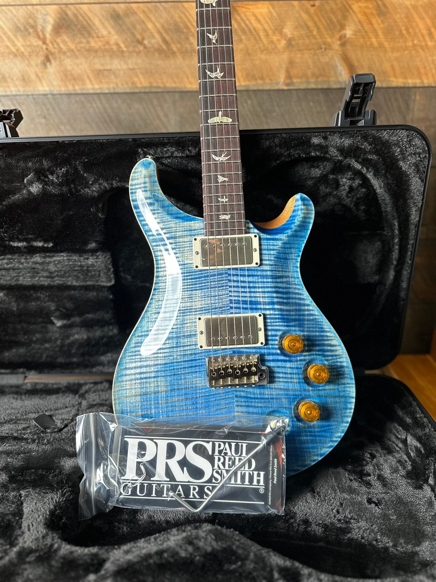 PRS DGT  (David Grissom Trem) W/Birds - Faded Blue Jean 402304