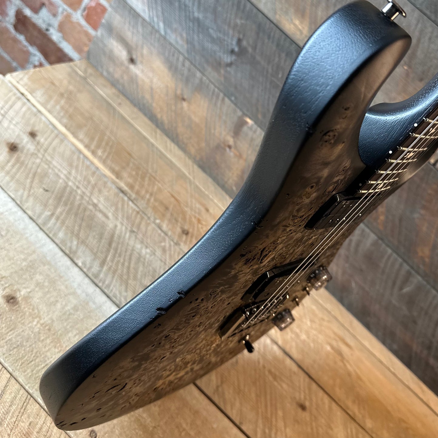 PRS Limited Wood Library Select S2 Custom 24-08 Poplar Burl Top - Charcoal Burst S2088766