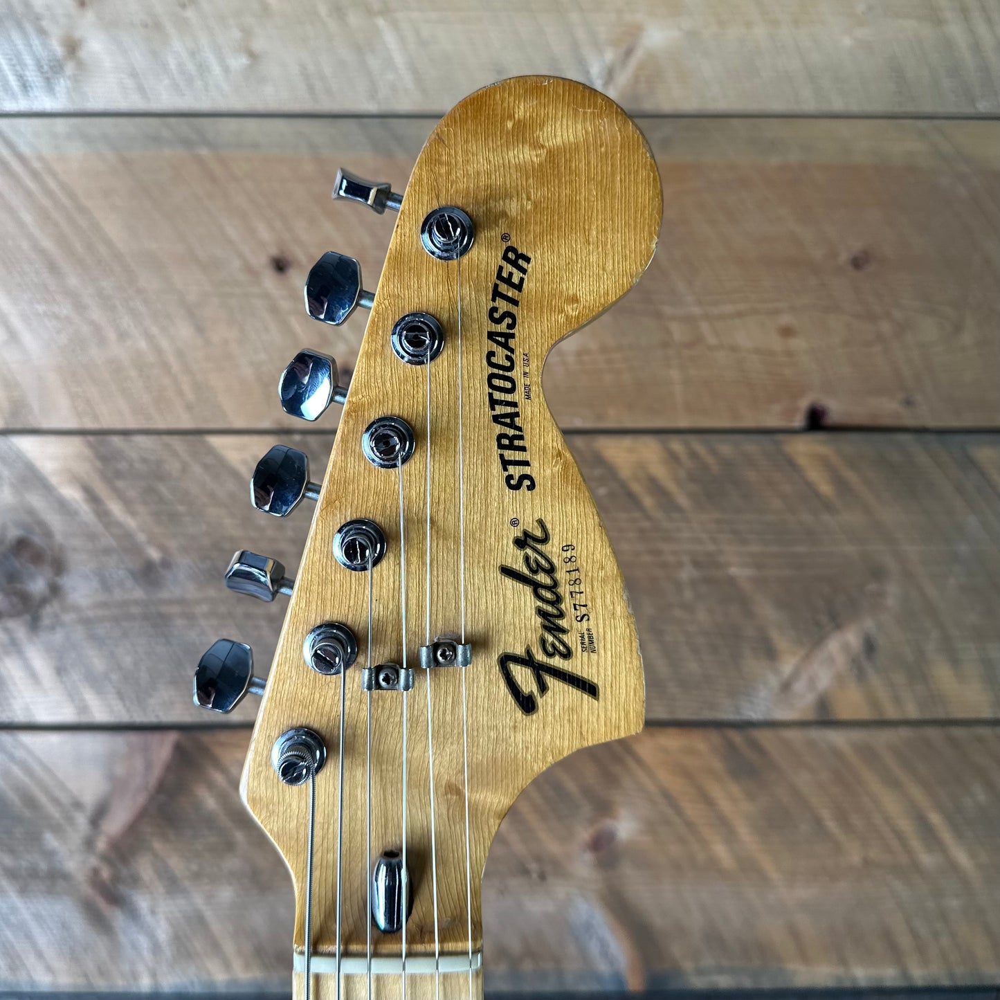 Vintage 1977 Fender Stratocaster Hardtail - Natural
