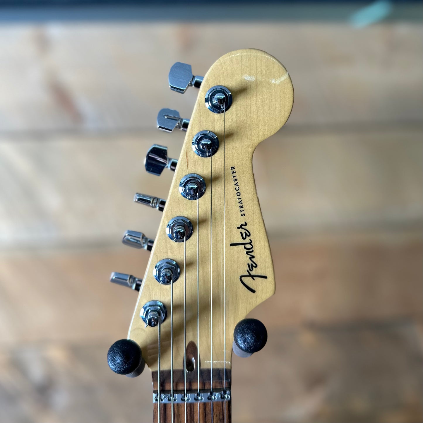 Used 2000 Fender American Deluxe Stratocaster - Transparent Red