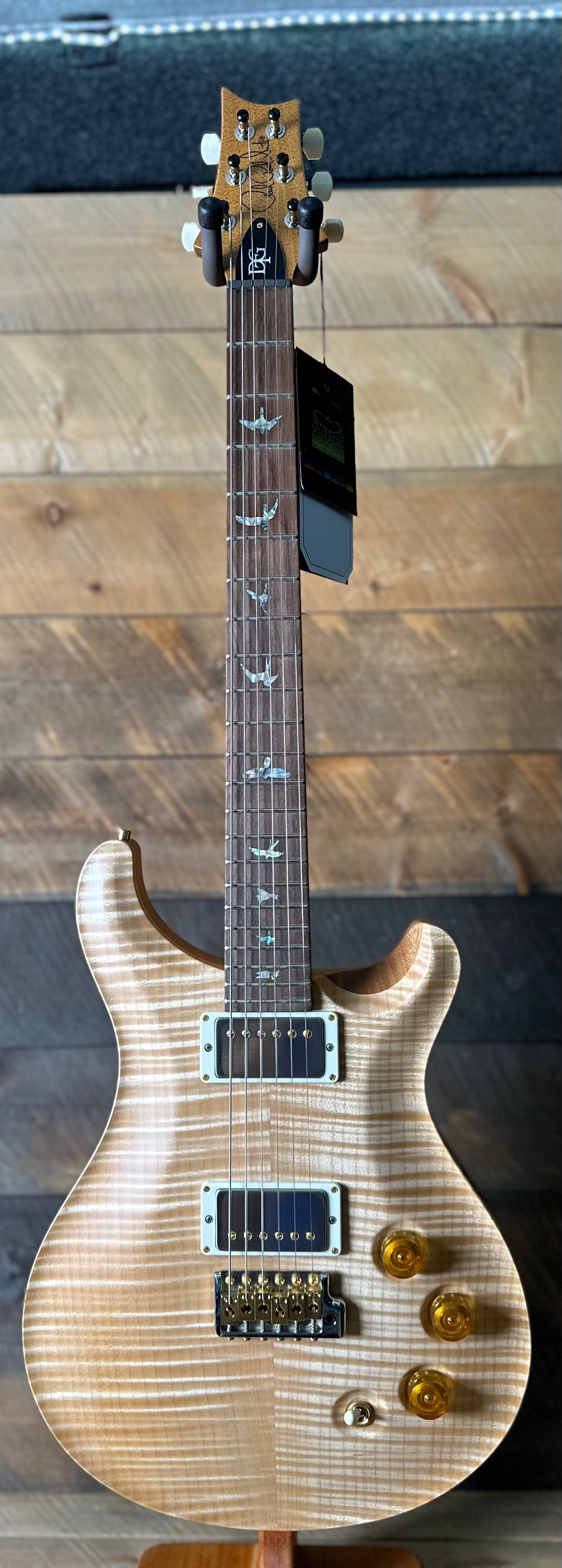 PRS DGT David Grissom Signature Wood Library Flame Maple 10 Top, Brazilian Rosewood FB - Natural 410966