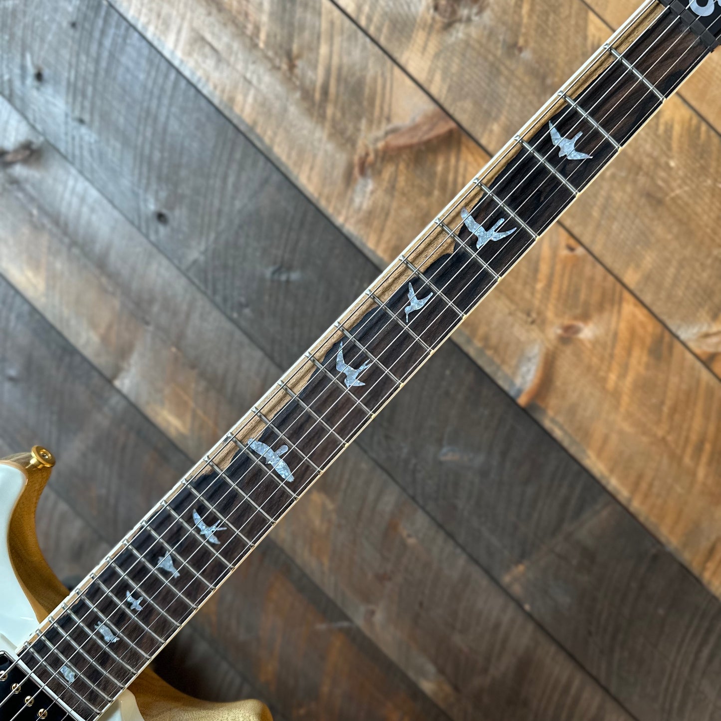 PRS Wood Library Santana Retro Korina Back & Neck, Ziricote FB!! - Antique White Top W/Natural Back 418563