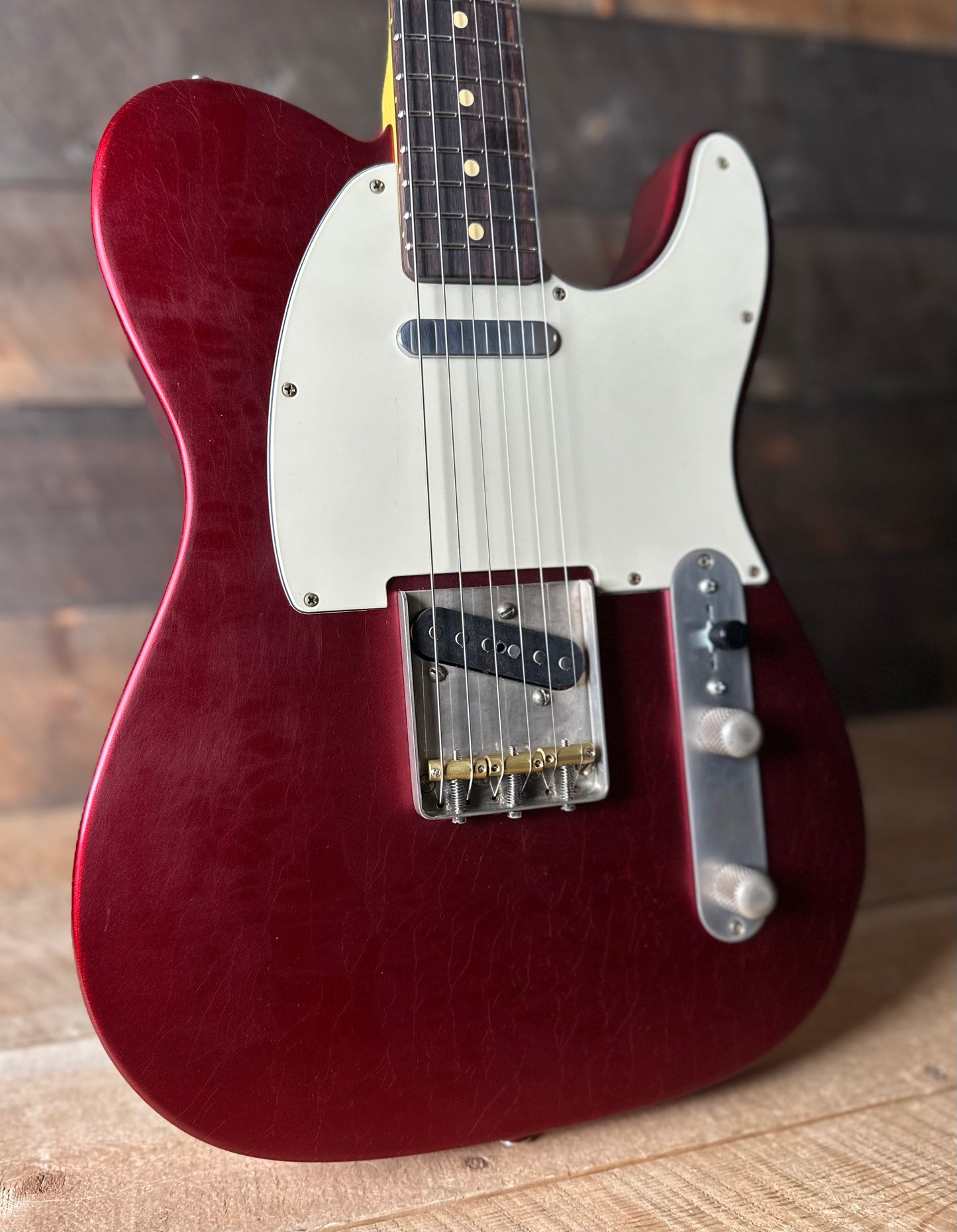 LSL Instruments Limited Chris Fleming Series 60's T-bone Light Age - (Fleming Style) Candy Apple Red GOJI 8383
