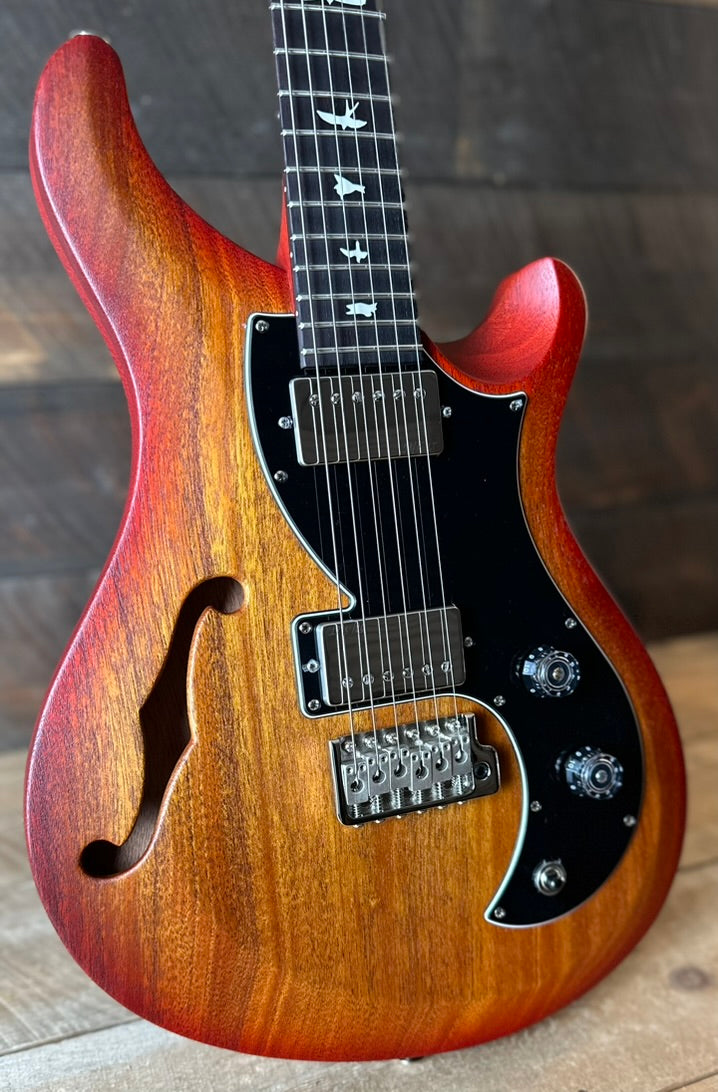 PRS S2 Vela Semi-Hollow HHT Quimper Edition – McCarty Sunburst Satin Nitro USA Electric Guitar S2089129