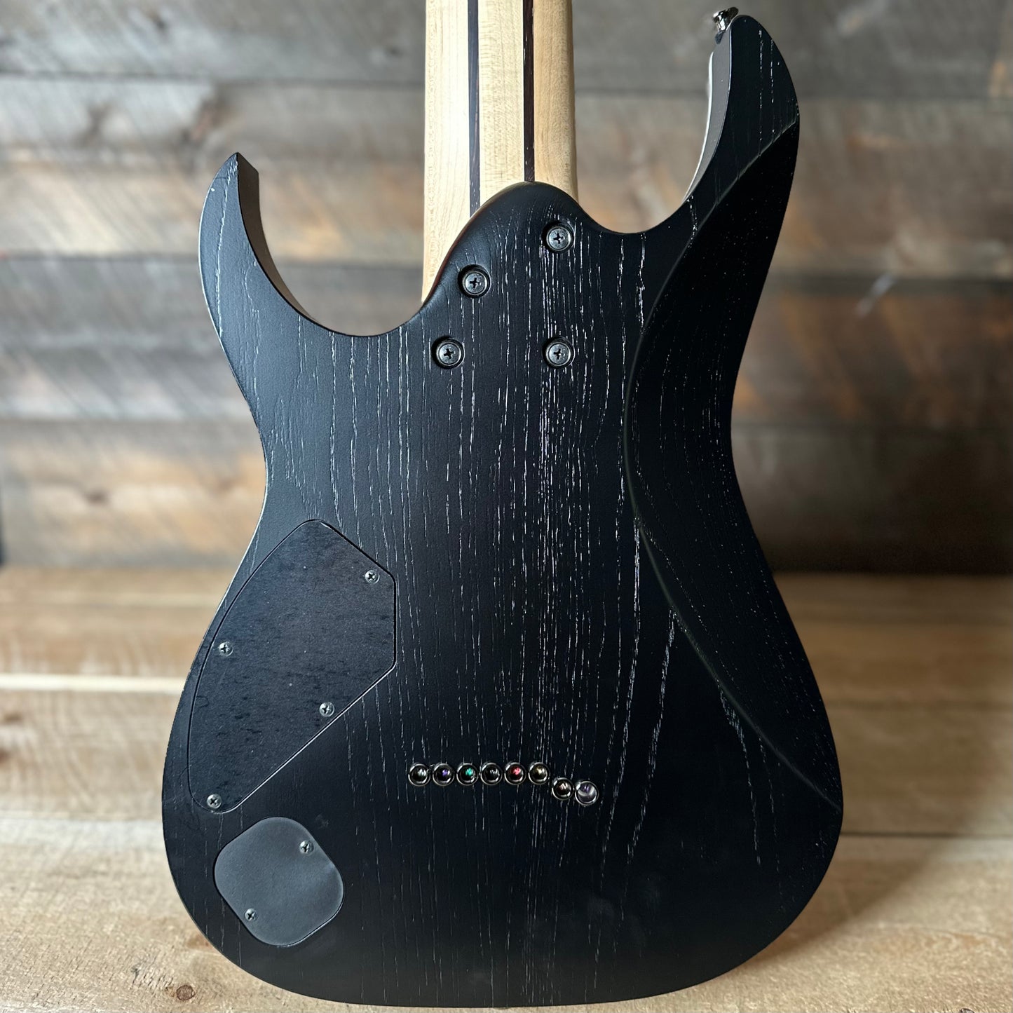 Used Ibanez Prestige RG5328 - Lightning Through A Dark 8-String Electric Guitar
