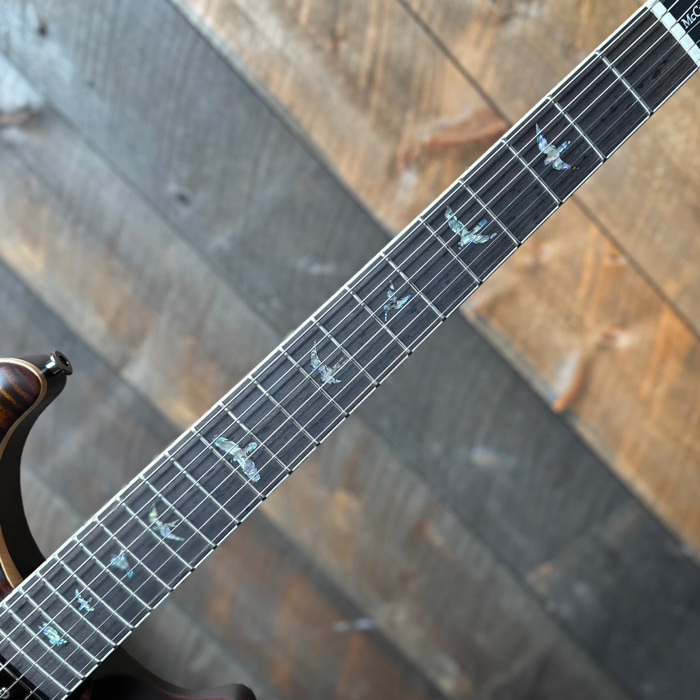 PRS Wood Library McCarty 594 Flamed Maple 10 Top, Swamp Ash Back, Stained Maple Neck, Bound Ebony FB - Satin Black Gold Burst 418877