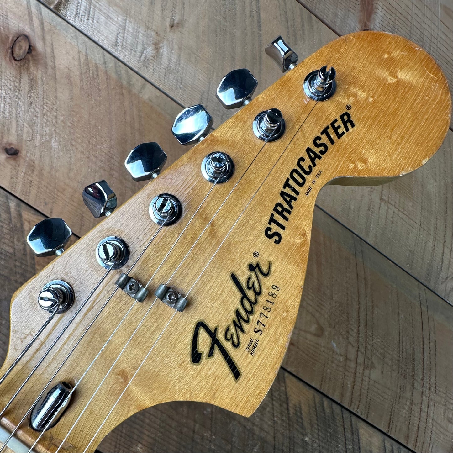 Vintage 1977 Fender Stratocaster Hardtail - Natural