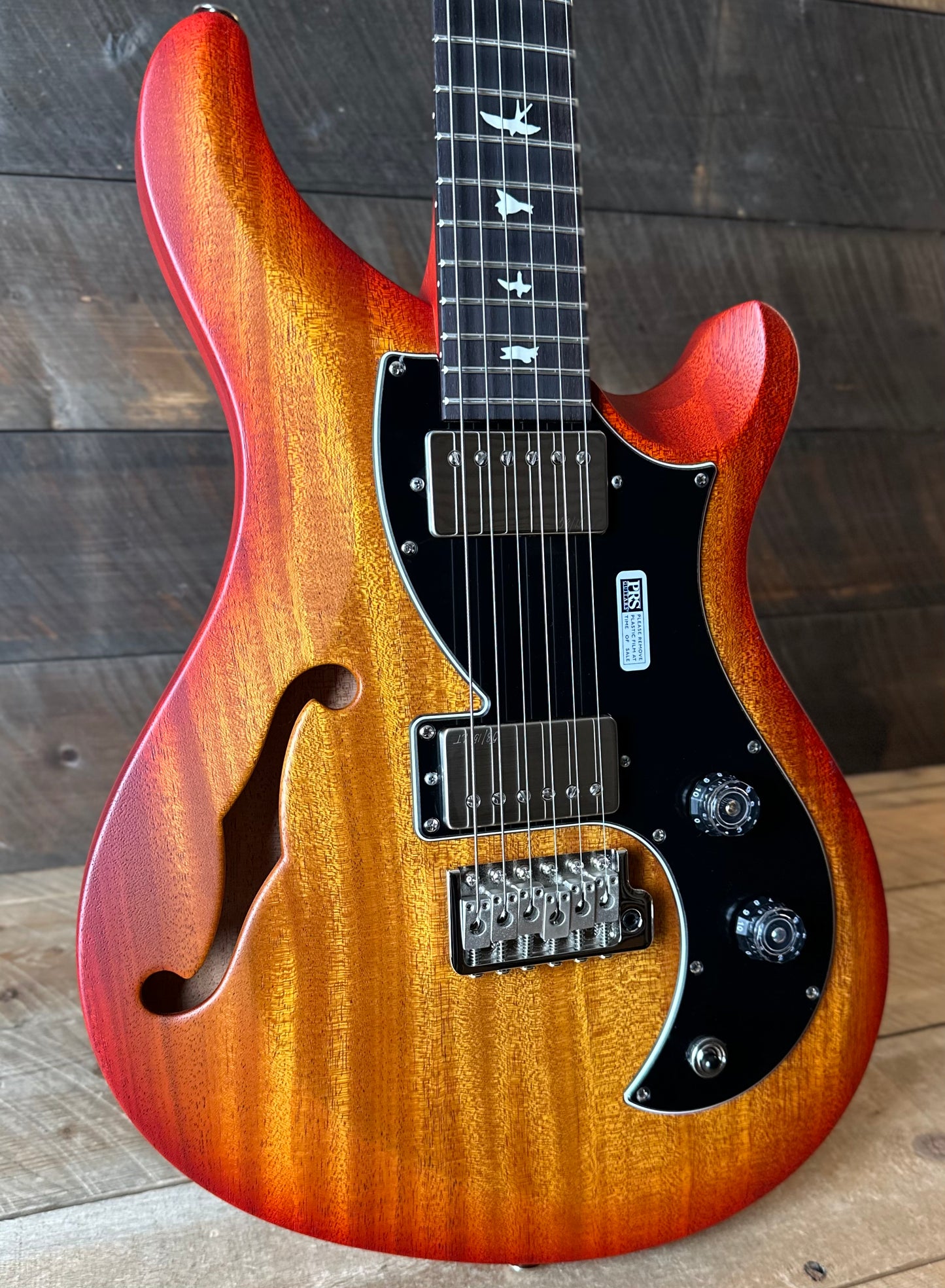 PRS S2 Vela Semi-Hollow HHT Quimper Edition – McCarty Sunburst Satin Nitro USA Electric Guitar S2089049