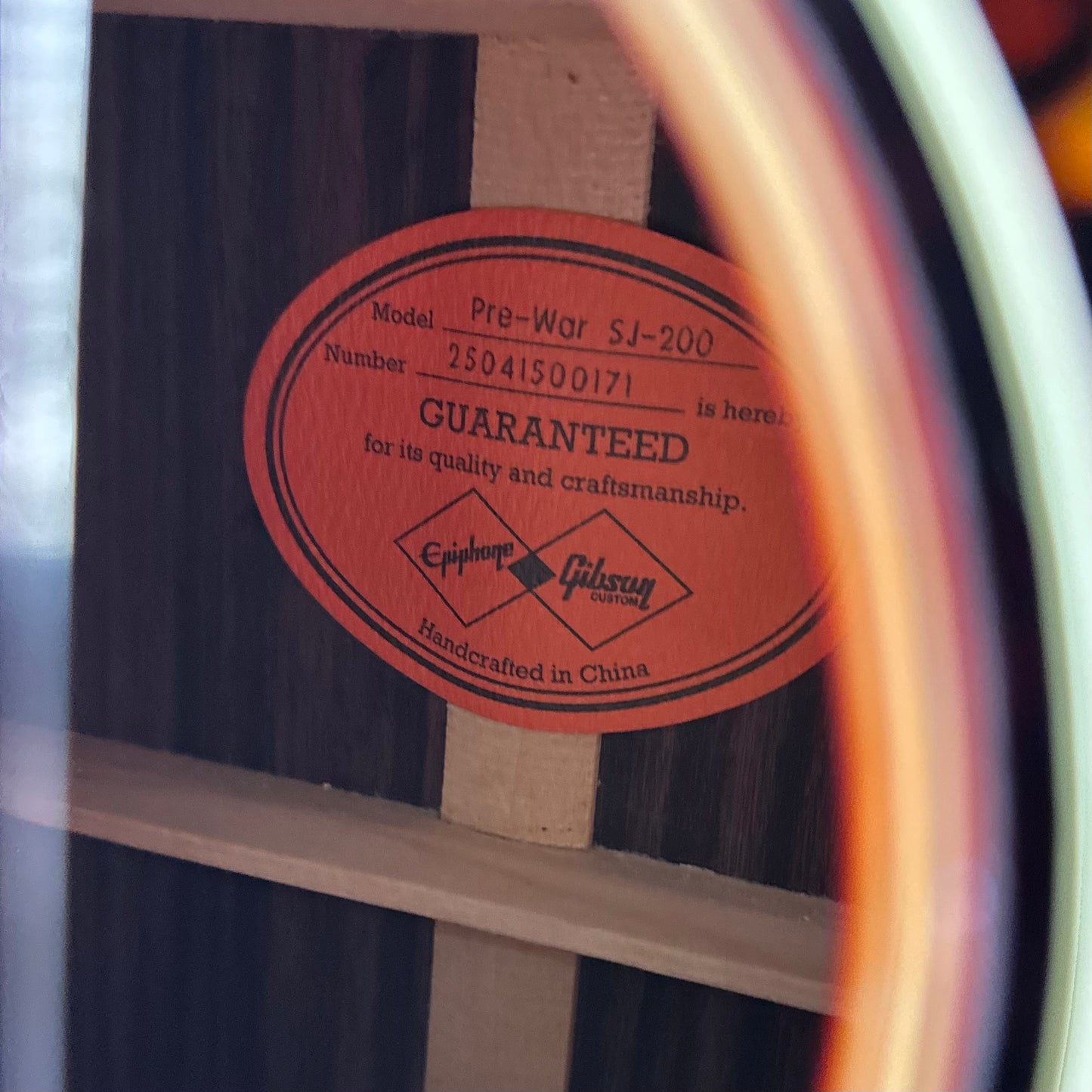 Epiphone Inspired By Gibson Custom Pre War SJ-200 - Vintage Sunburst  25041500171