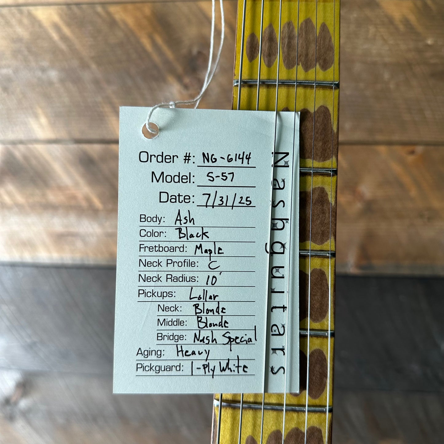 Nash S-57 Ash Body Heavy Aged - Black NG-6144