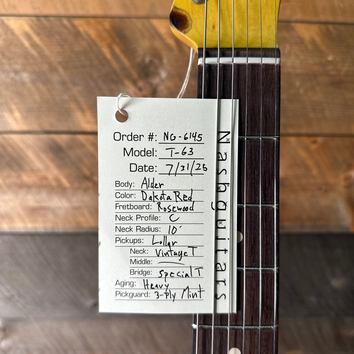 Nash T-63 Alder Body Heavy Aged - Dakota Red NG-6145