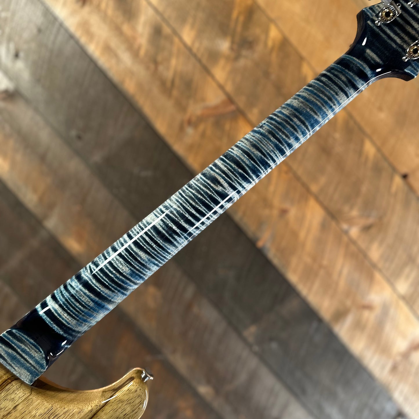 PRS Wood Library Custom 24 Stoptail Limited Edition - Faded Whale Blue (Natural Back) 429769