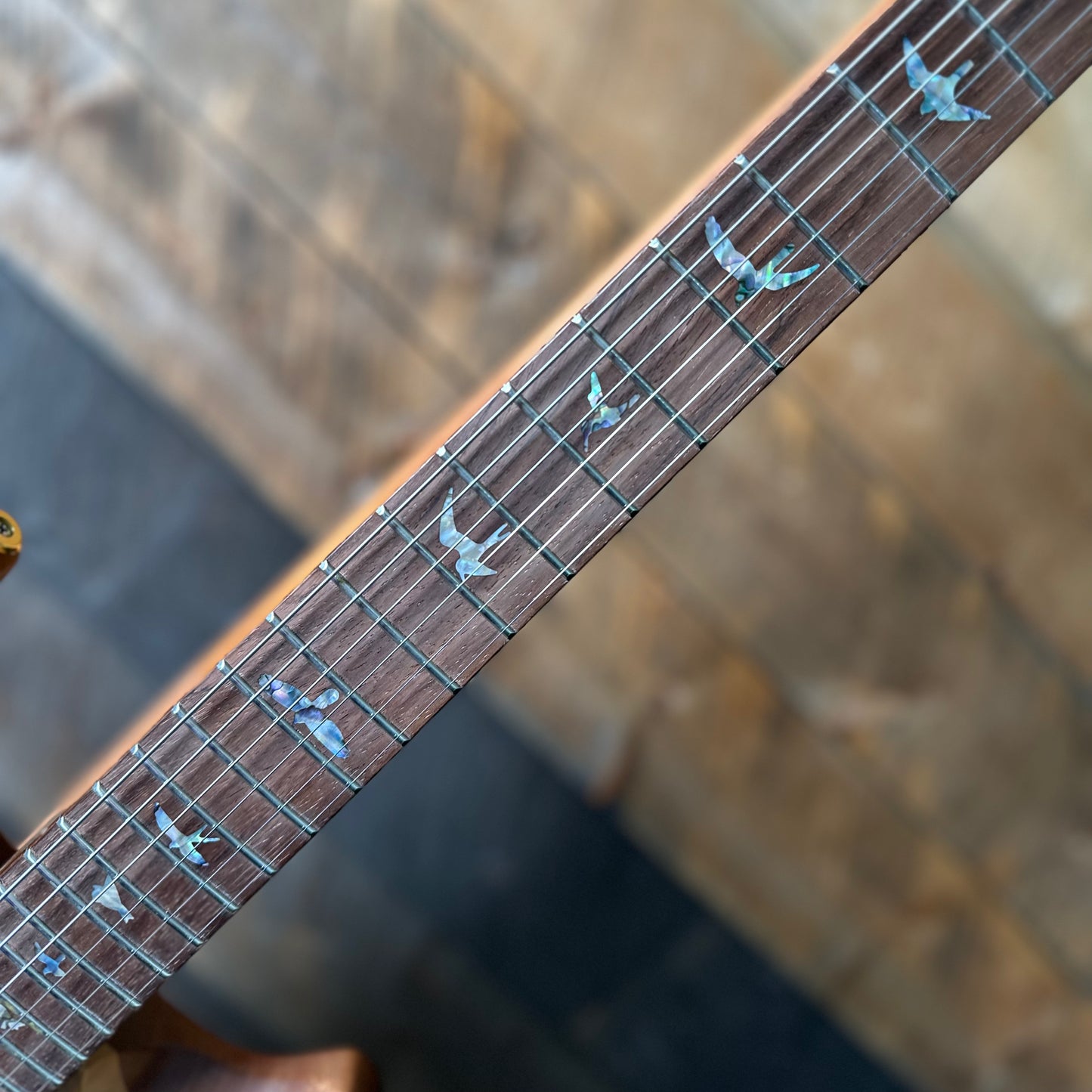 PRS DGT David Grissom Signature Wood Library Flame Maple 10 Top, Brazilian Rosewood FB - Natural 410966