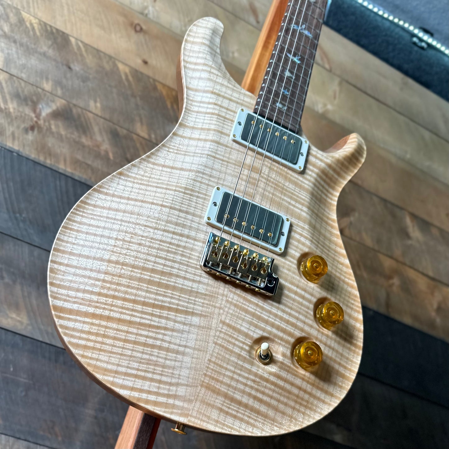 PRS DGT David Grissom Signature Wood Library Flame Maple 10 Top, Brazilian Rosewood FB - Natural 410966