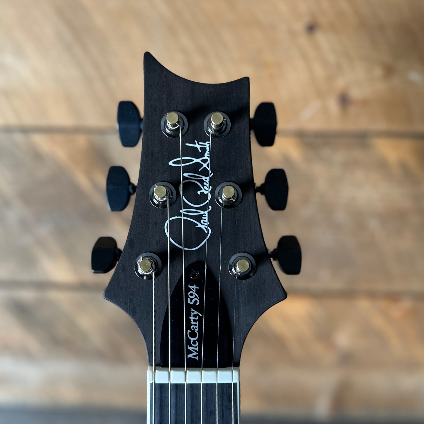 PRS Wood Library McCarty 594 Flamed Maple 10 Top, Swamp Ash Back, Stained Flamed Maple Neck, Bound Ebony FB - Satin Faded Whale Blue W/Dark Stained Back 418879