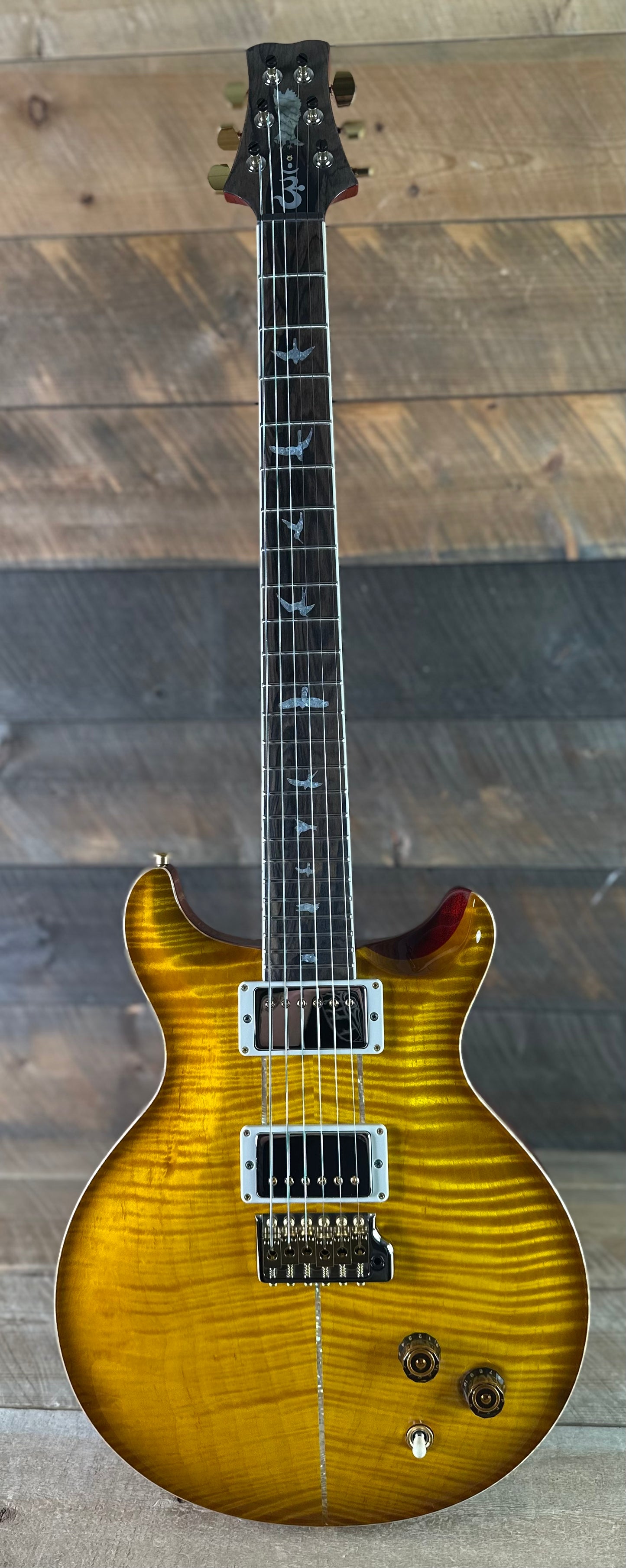 PRS Wood Library Santana Retro Flamed Maple 10 Top, Korina Back & Neck, Ziricote FB!! - McCarty Sunburst 419529