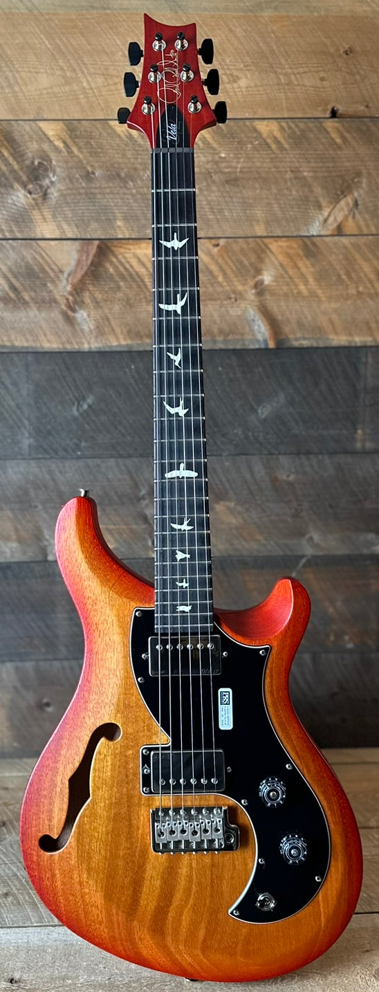 PRS S2 Vela Semi-Hollow HHT Quimper Edition – McCarty Sunburst Satin Nitro USA Electric Guitar S2089033