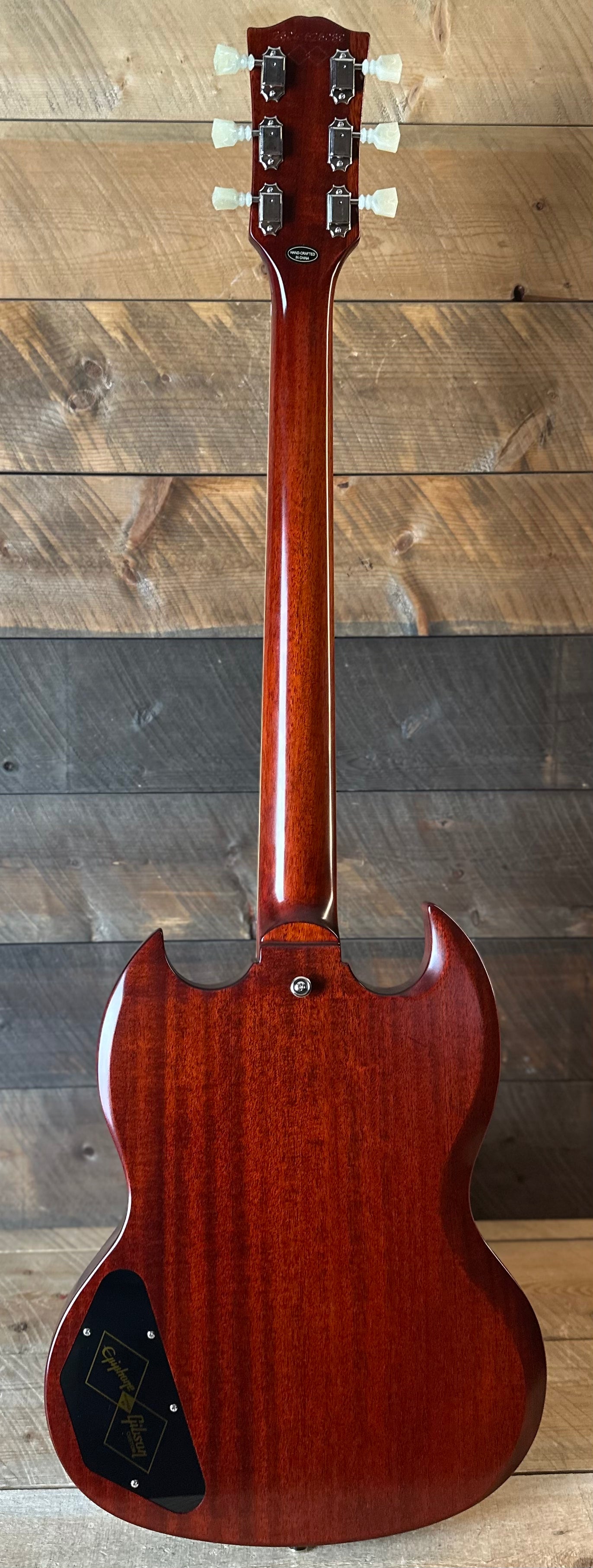 Epiphone Inspired By Gibson Custom 1964 SG Standard Reissue W/Maestro Vibrola - Cherry Red 26041525089