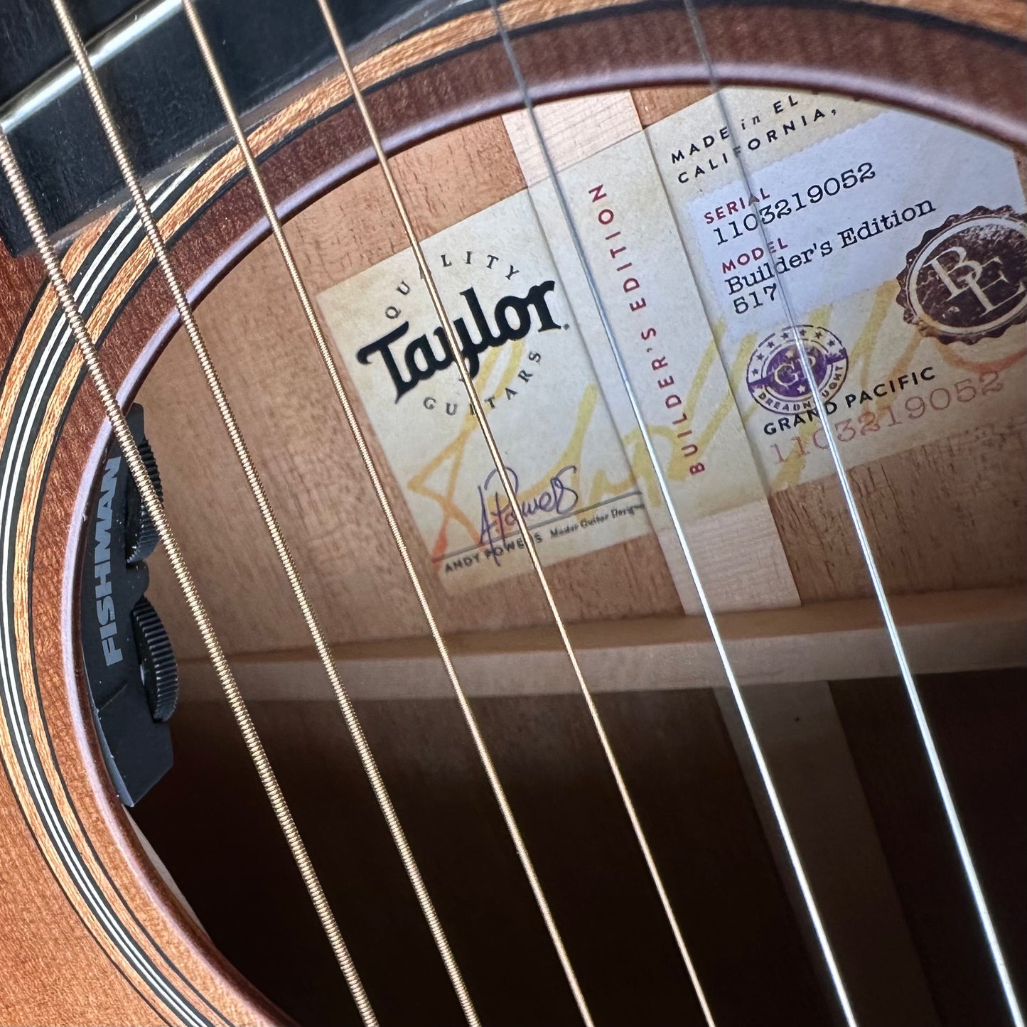 Used 2019 Taylor Builders Edition 517 - Wild Honey Burst