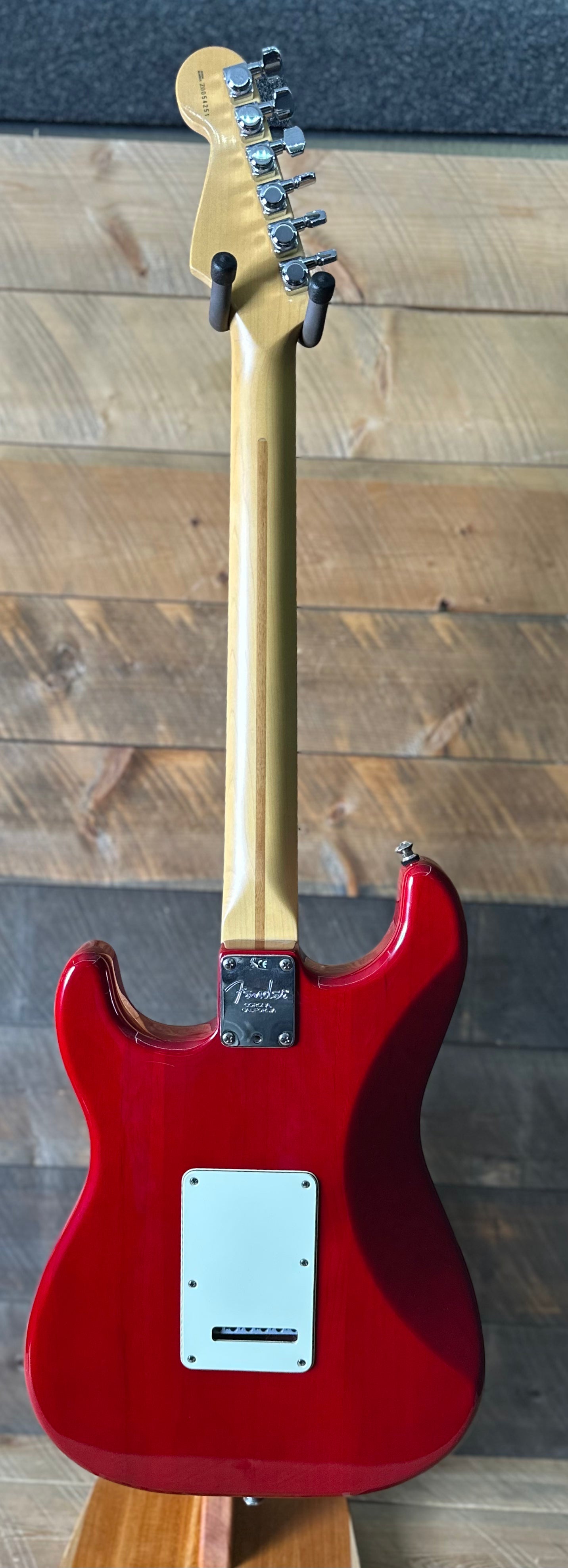 Used 2000 Fender American Deluxe Stratocaster - Transparent Red